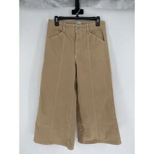 Anthropologie MAEVE The Delaney Crop High-Rise Wide-Leg Jeans Pants Womens 30